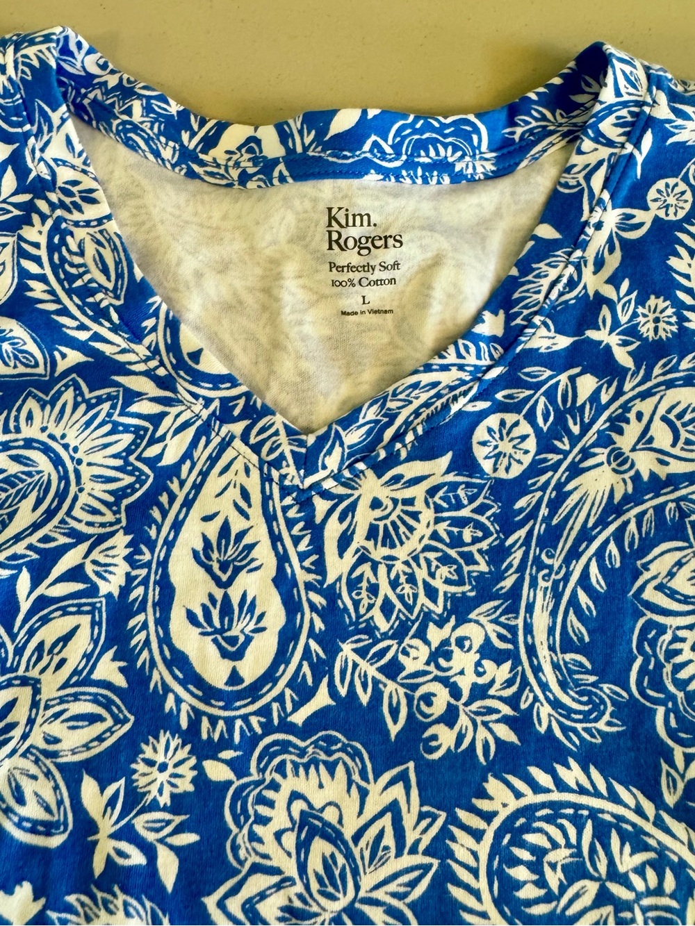 Lot of 3 Kim Rogers cotton shirts size Large Perfectly Soft short sleeve - Picture 6 of 10